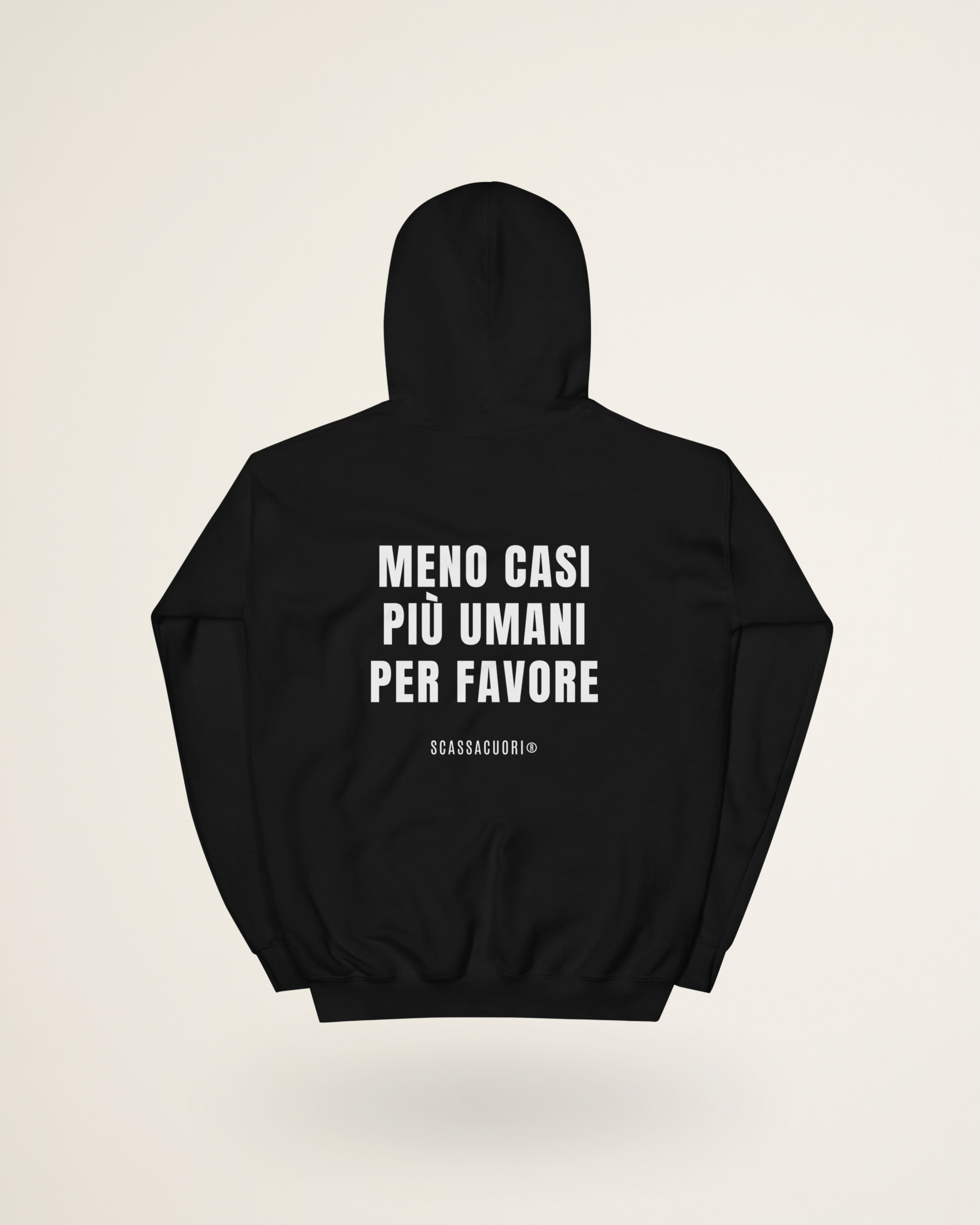FELPA MENO CASI PIU' UMANI PER FAVORE