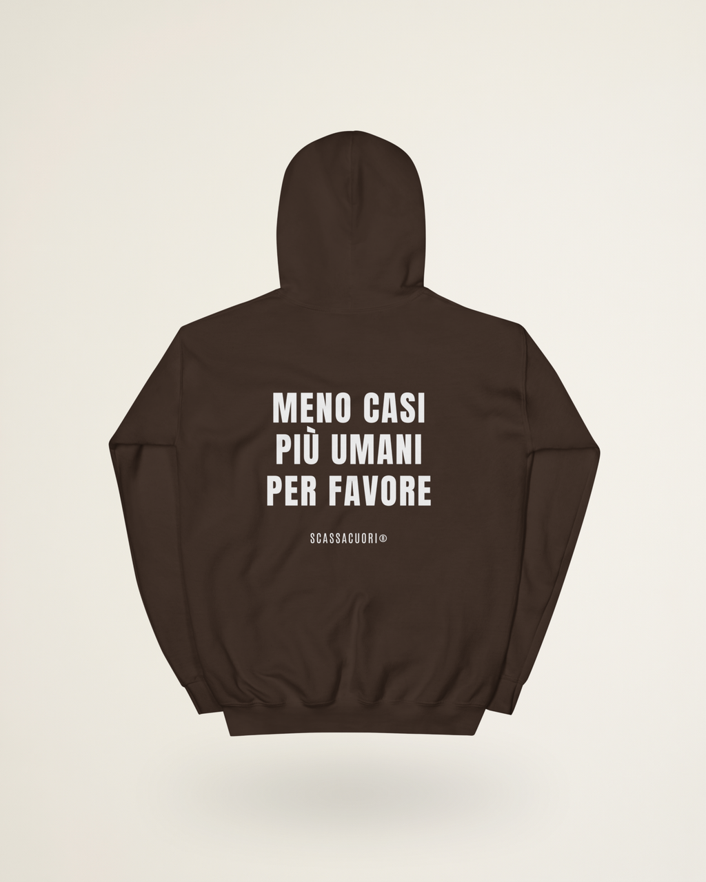FELPA MENO CASI PIU' UMANI PER FAVORE