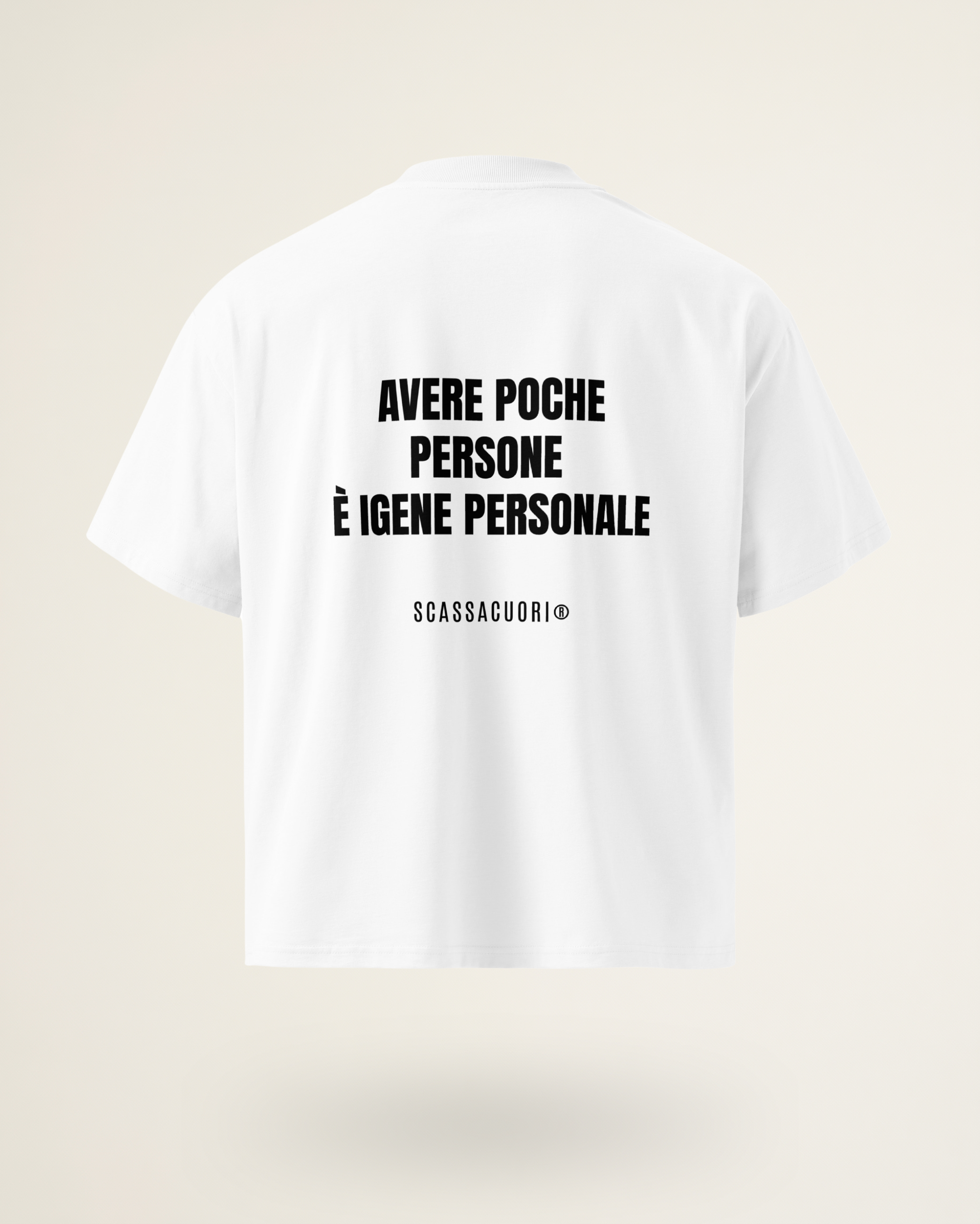T-SHIRT AVERE POCHE PERSONE E' IGIENE PERSONALE