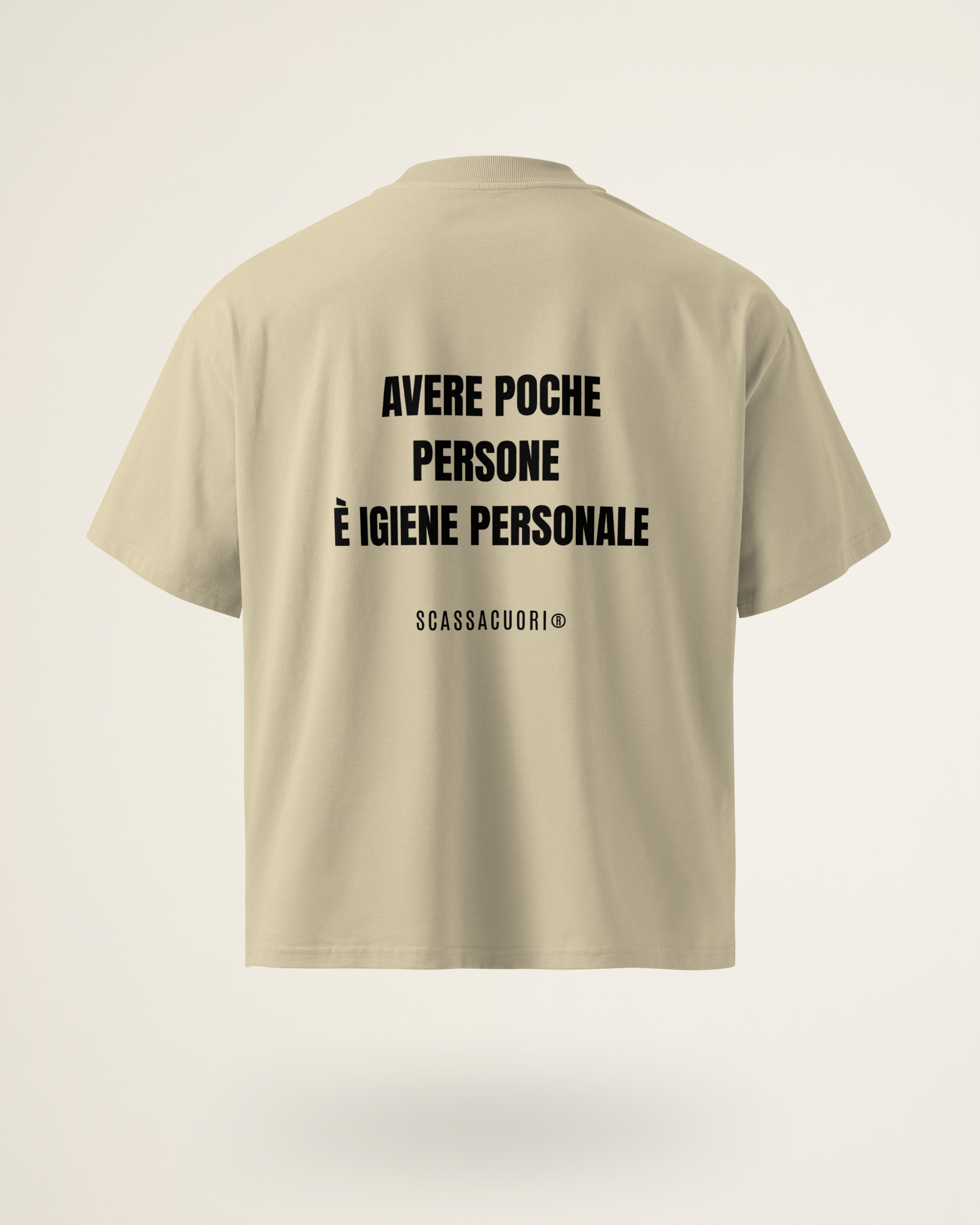 T-SHIRT AVERE POCHE PERSONE E' IGIENE PERSONALE