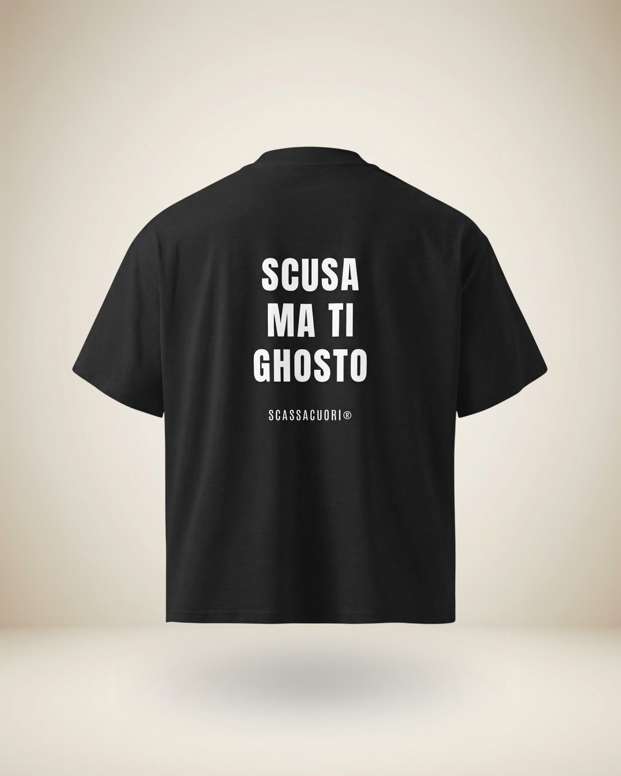 T-SHIRT SCUSA MA TI GHOSTO