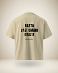 T-SHIRT BASTA CASI UMANI, GRAZIE (B/P)