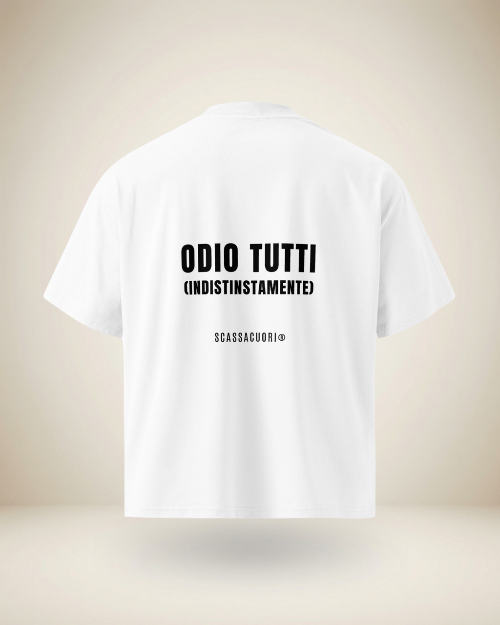 T-SHIRT ODIO TUTTI (INDISTINTAMENTE)