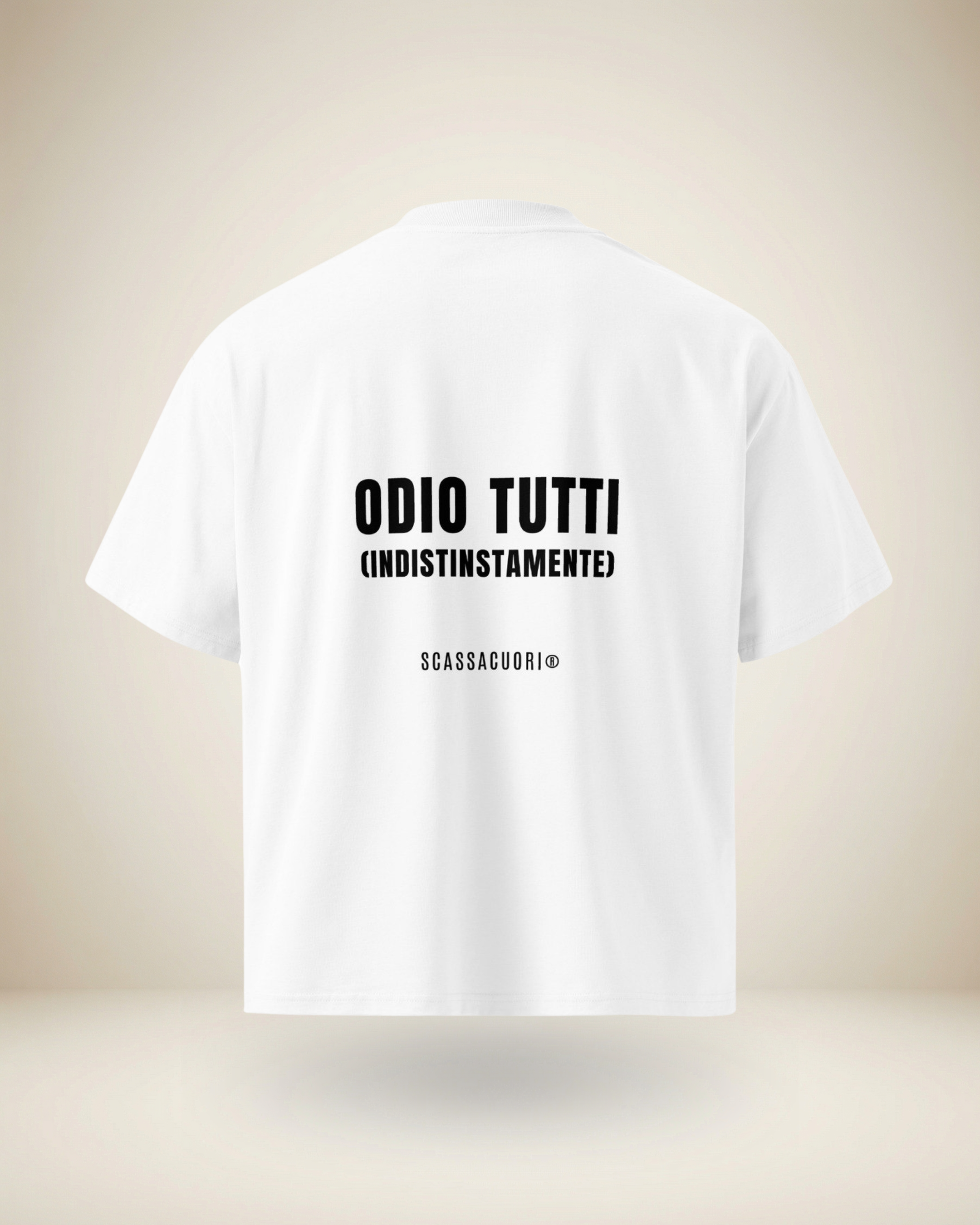 T-SHIRT ODIO TUTTI (INDISTINTAMENTE)