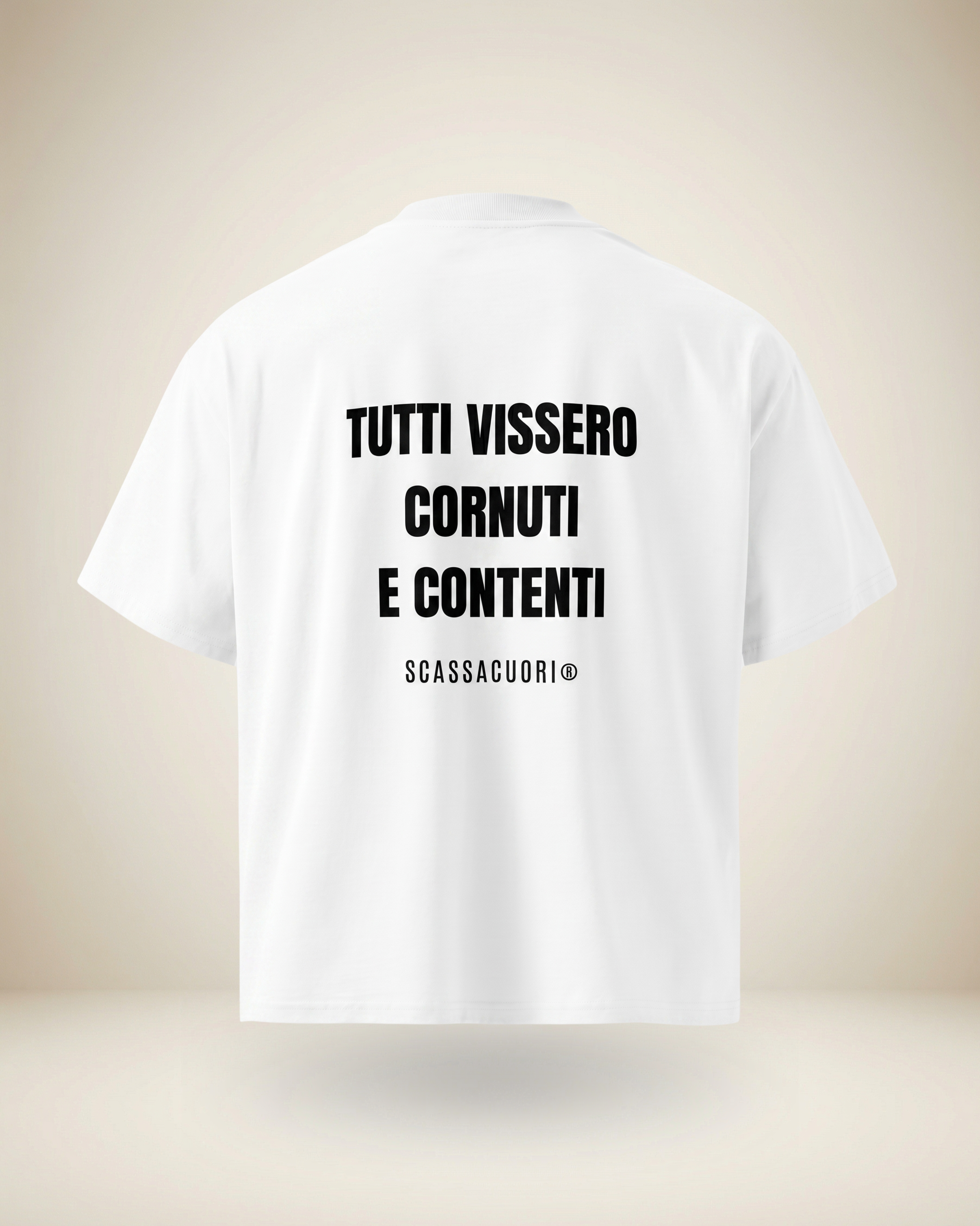 T-SHIRT TUTTI VISSERO CORNUTI E CONTENTI