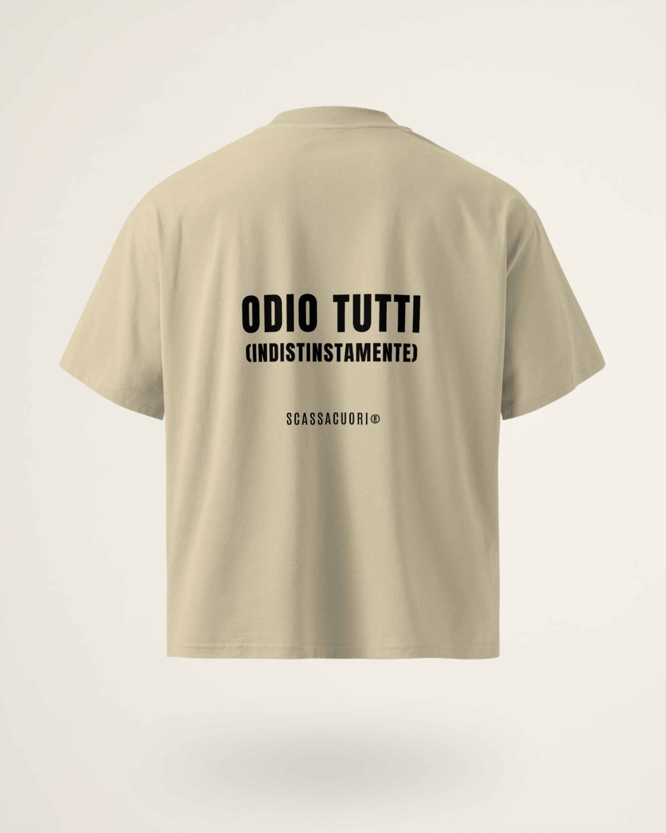 T-SHIRT ODIO TUTTI (INDISTINTAMENTE)