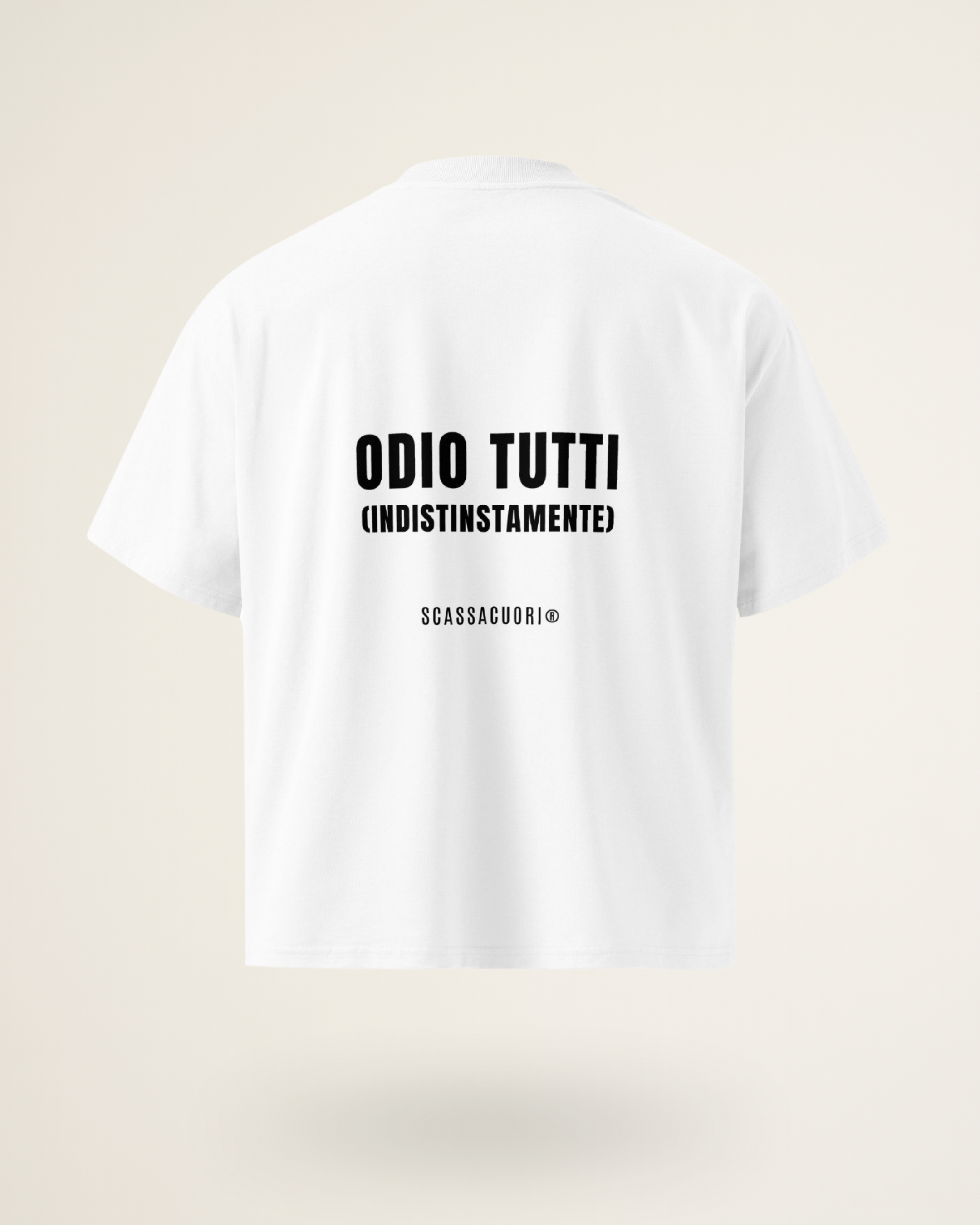 T-SHIRT ODIO TUTTI (INDISTINTAMENTE)