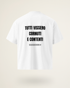 T-SHIRT TUTTI VISSERO CORNUTI E CONTENTI