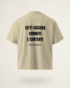T-SHIRT TUTTI VISSERO CORNUTI E CONTENTI