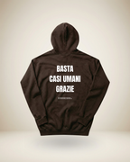 HOODIE BASTA CASI UMANI GRAZIE - RETRO