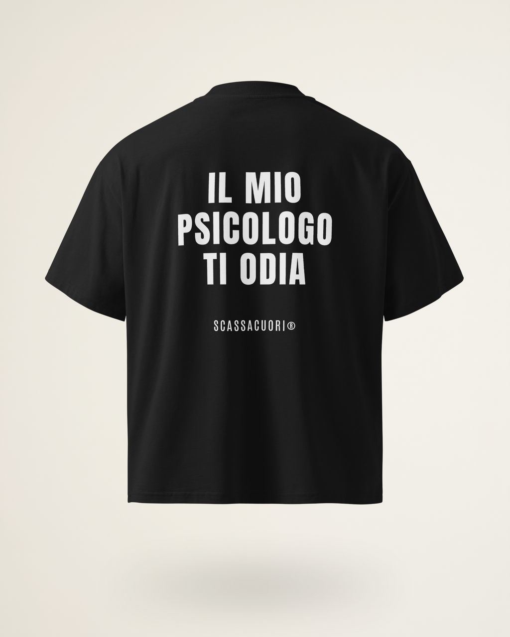 T-SHIRT IL MIO PSICOLOGO TI ODIA