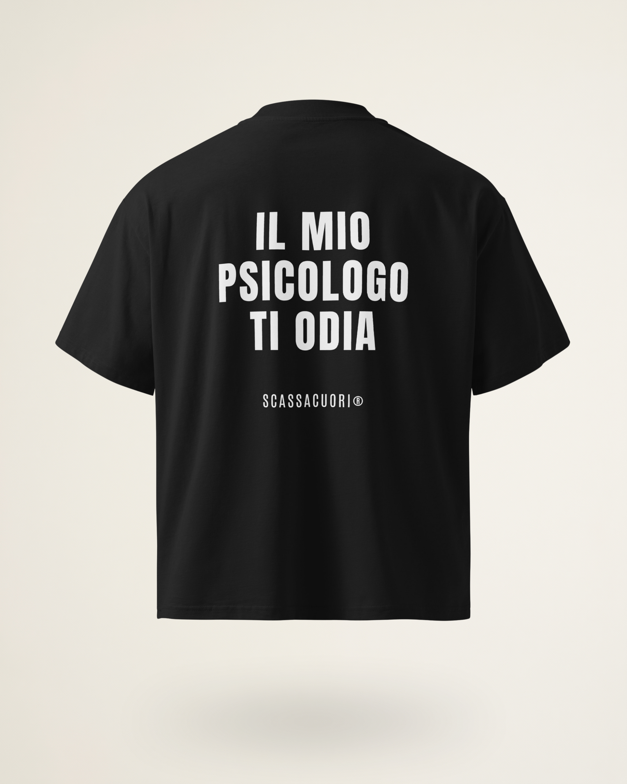 T-SHIRT IL MIO PSICOLOGO TI ODIA
