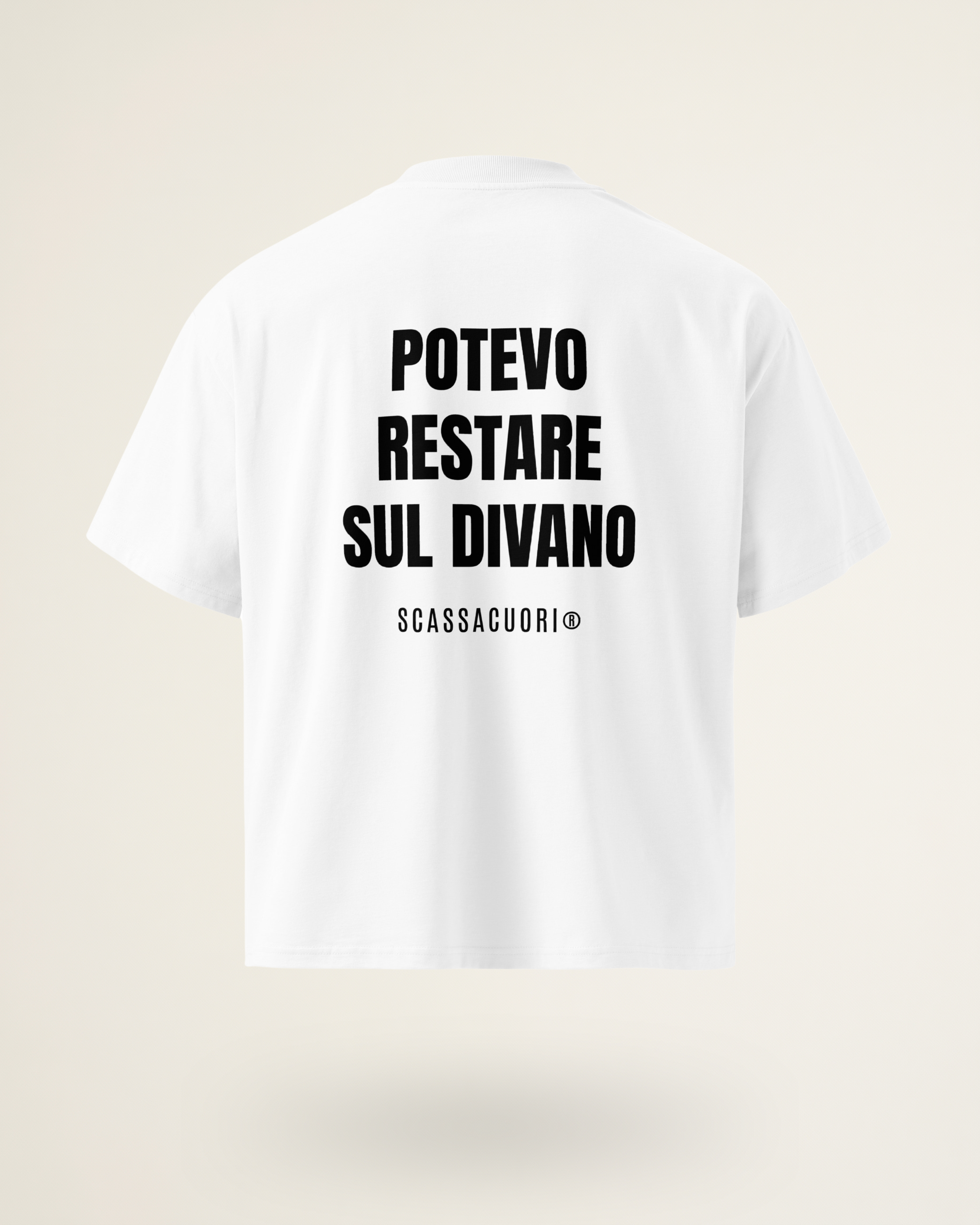 T-SHIRT POTEVO RESTARE SUL DIVANO