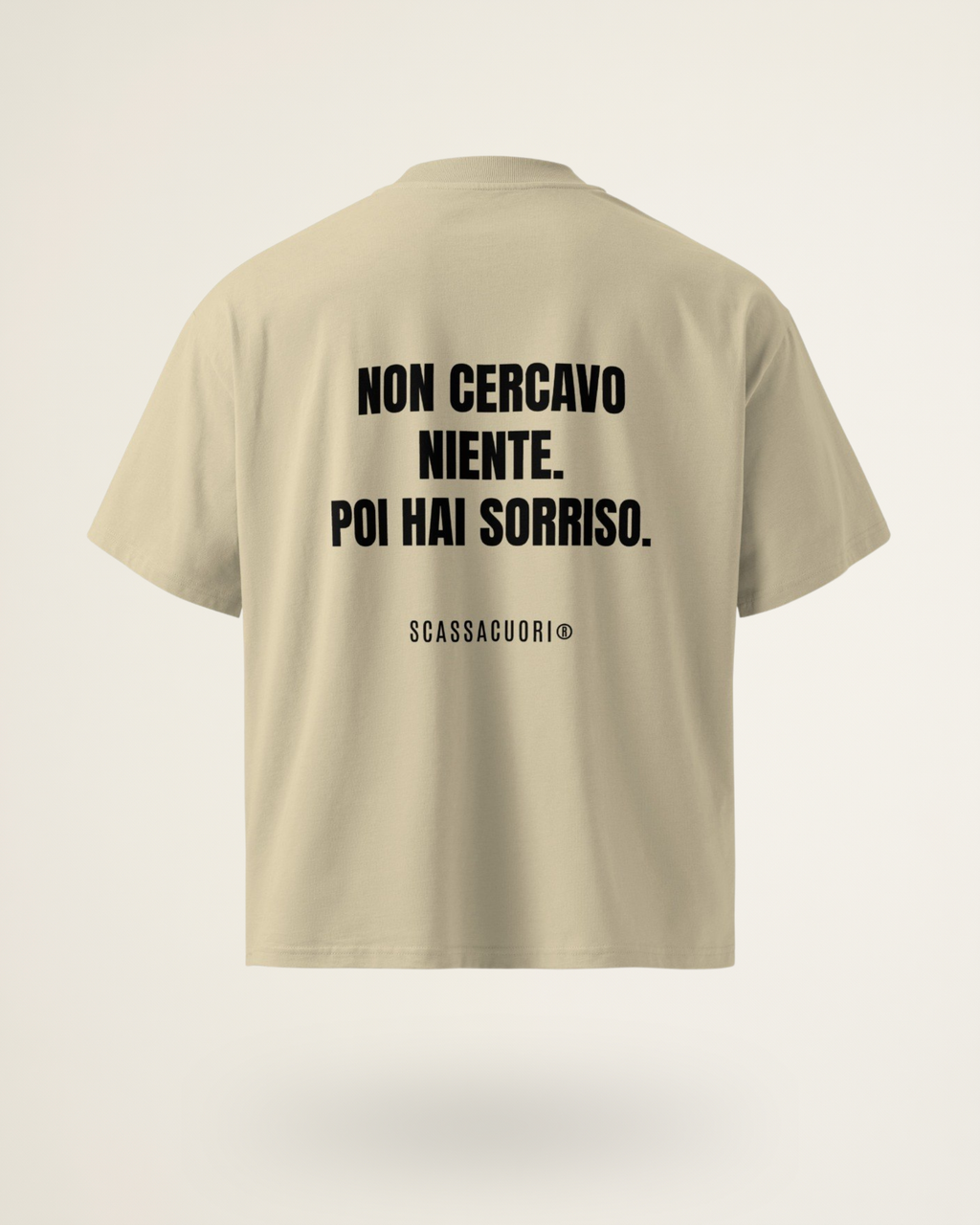 T-SHIRT NON CERCAVO NIENTE. POI HAI SORRISO.
