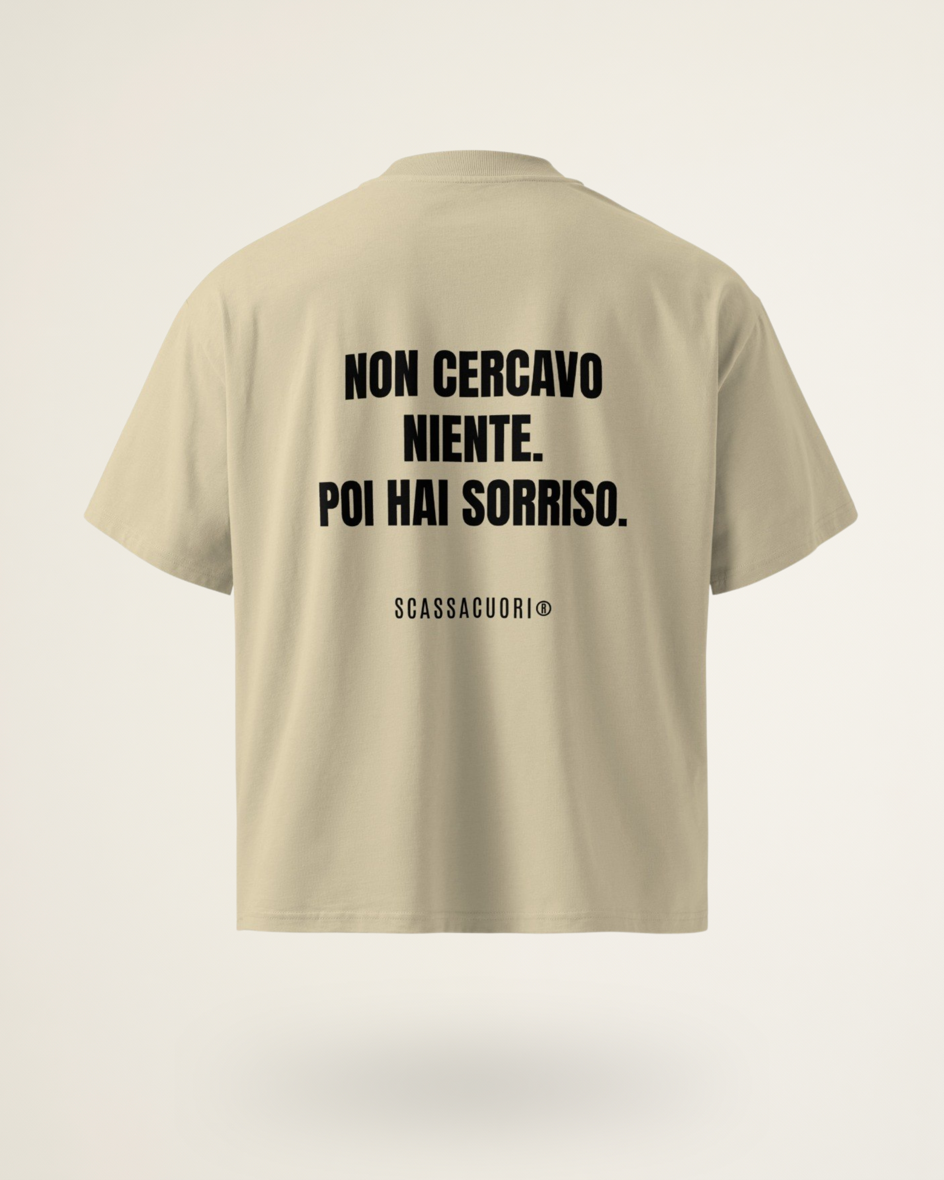 T-SHIRT NON CERCAVO NIENTE. POI HAI SORRISO.