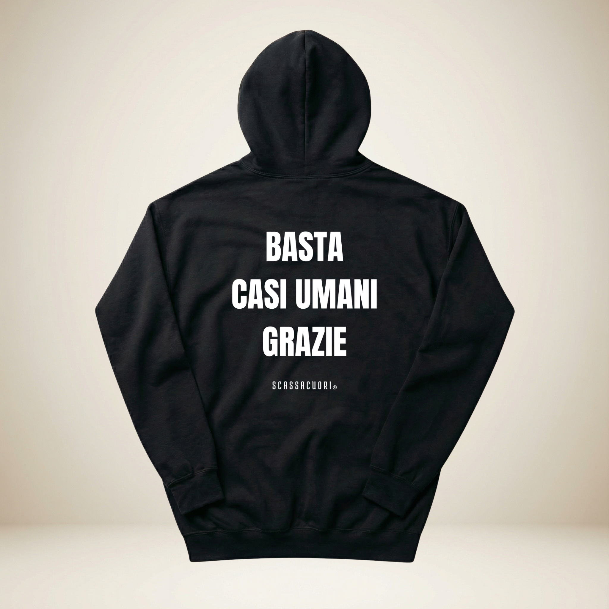 Felpa "Basta Casi Umani" - Retro