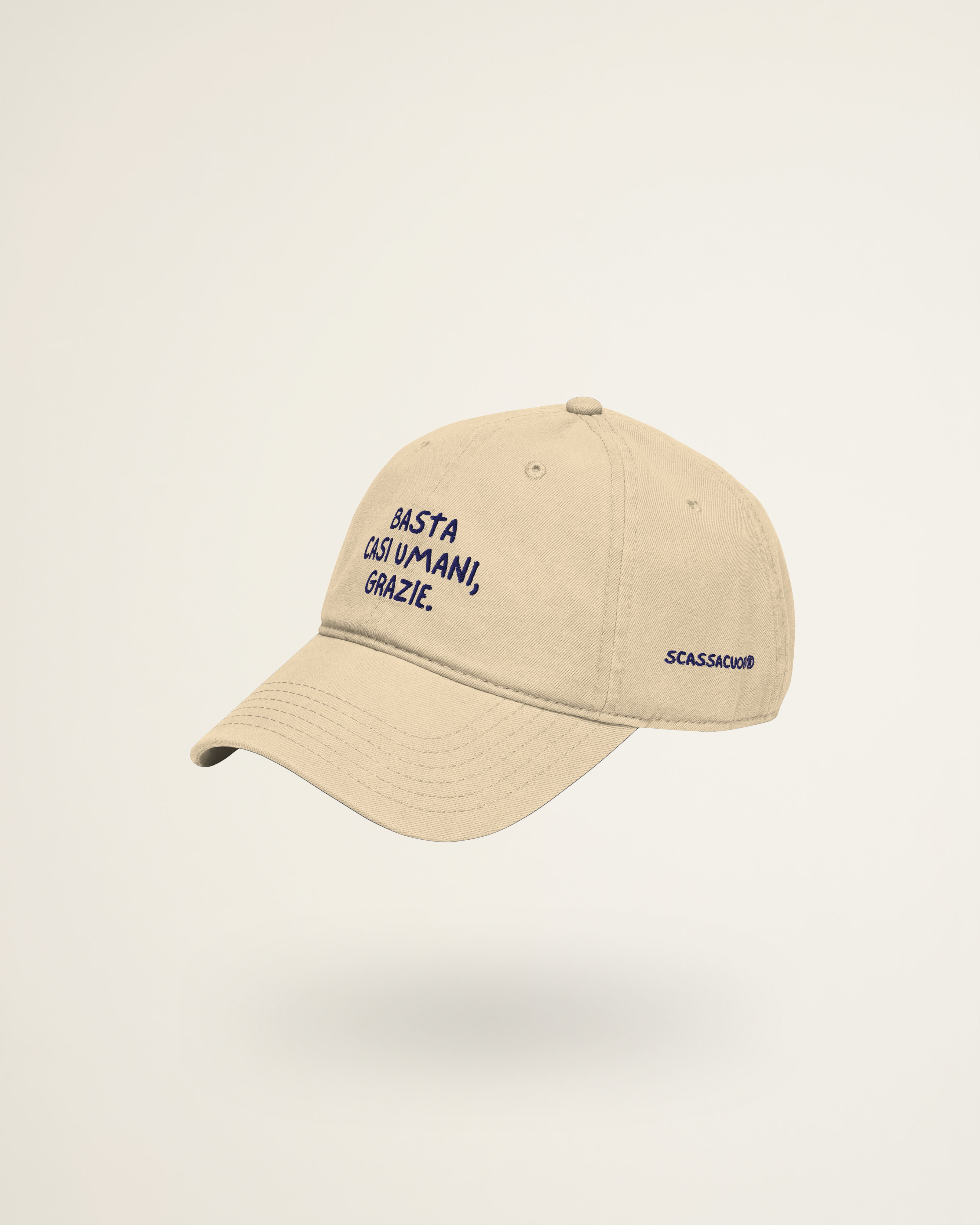 BASEBALL HAT BASTA CASI UMANI, GRAZIE.