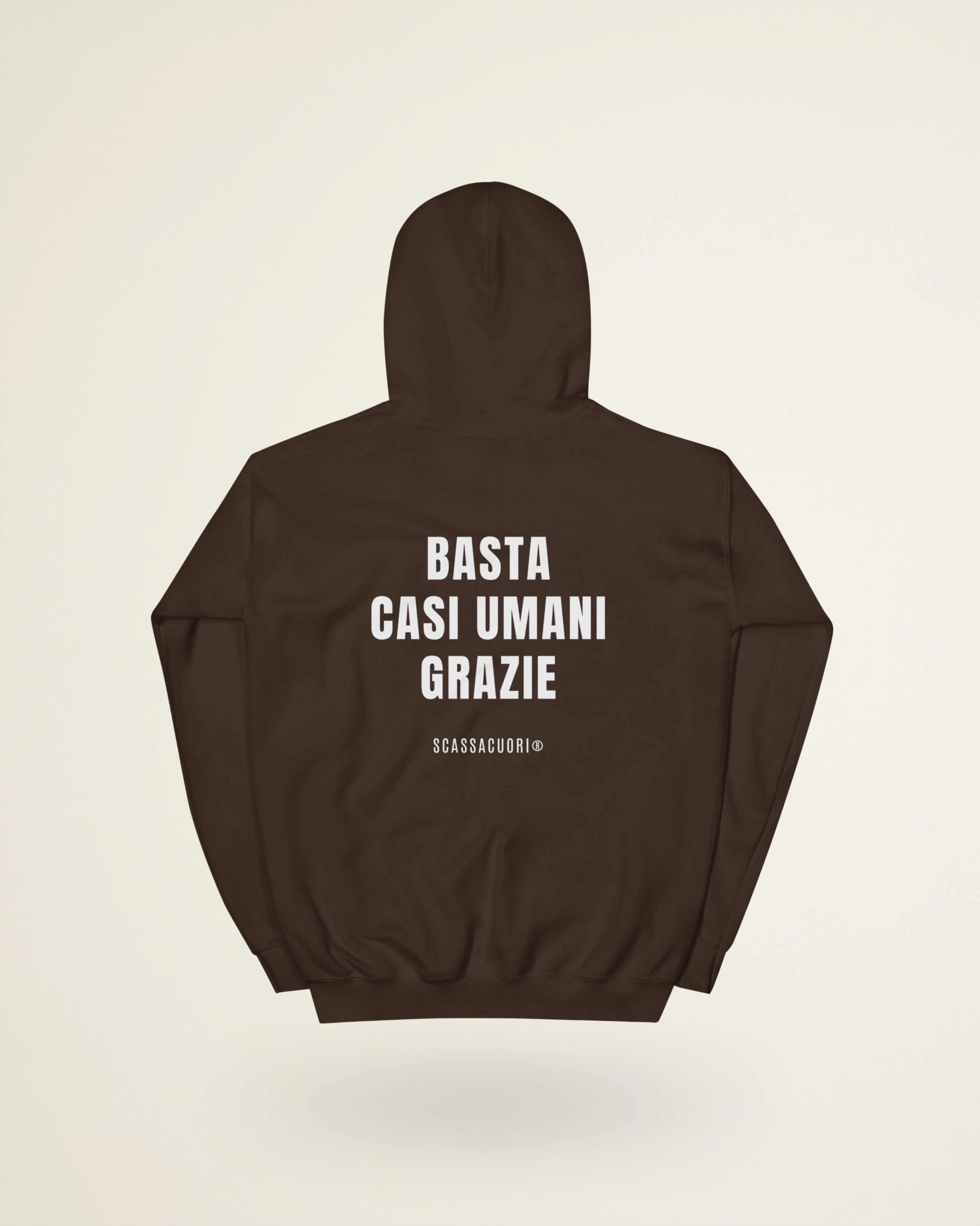 FELPA BASTA CASI UMANI GRAZIE - RETRO