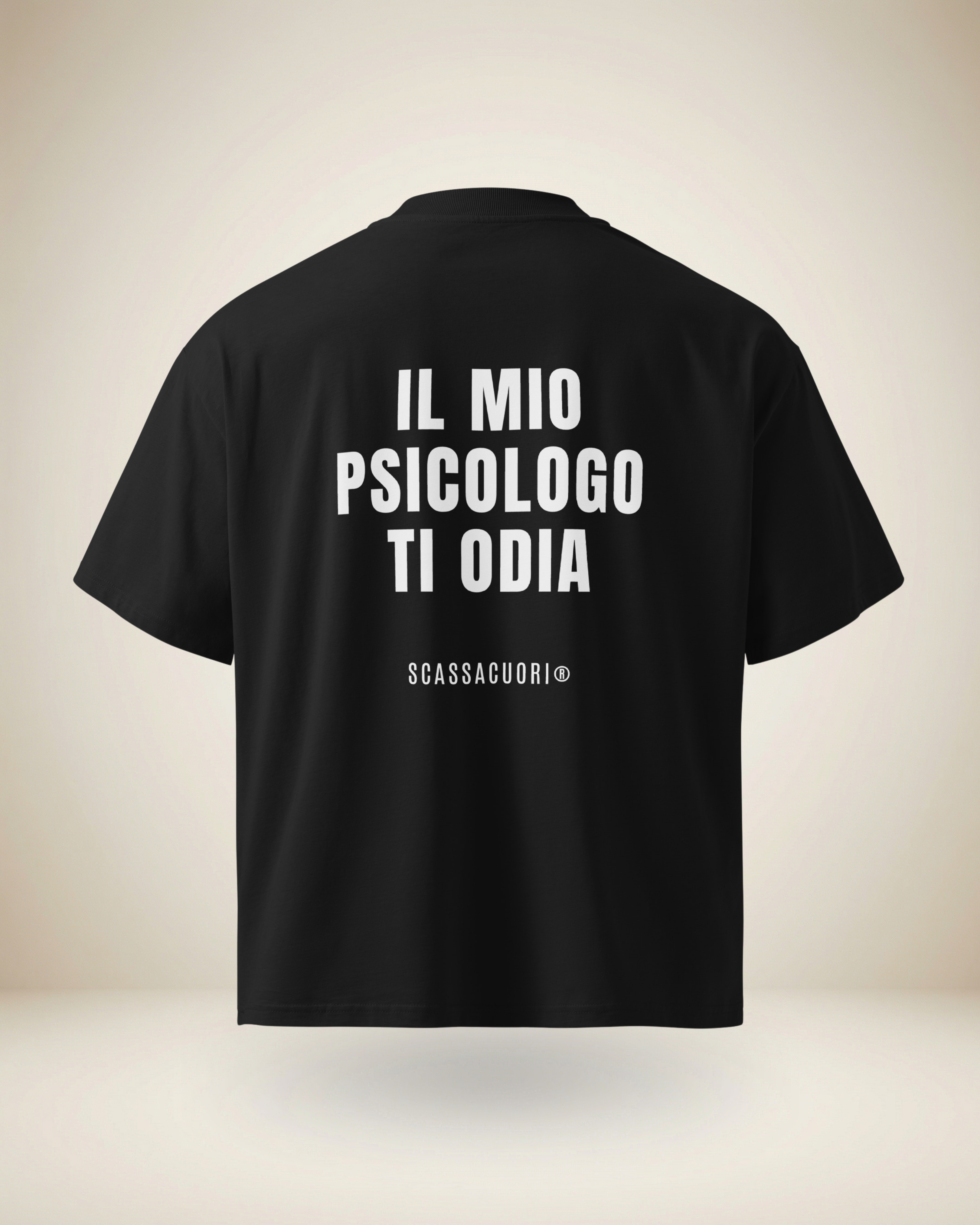 T-SHIRT IL MIO PSICOLOGO TI ODIA