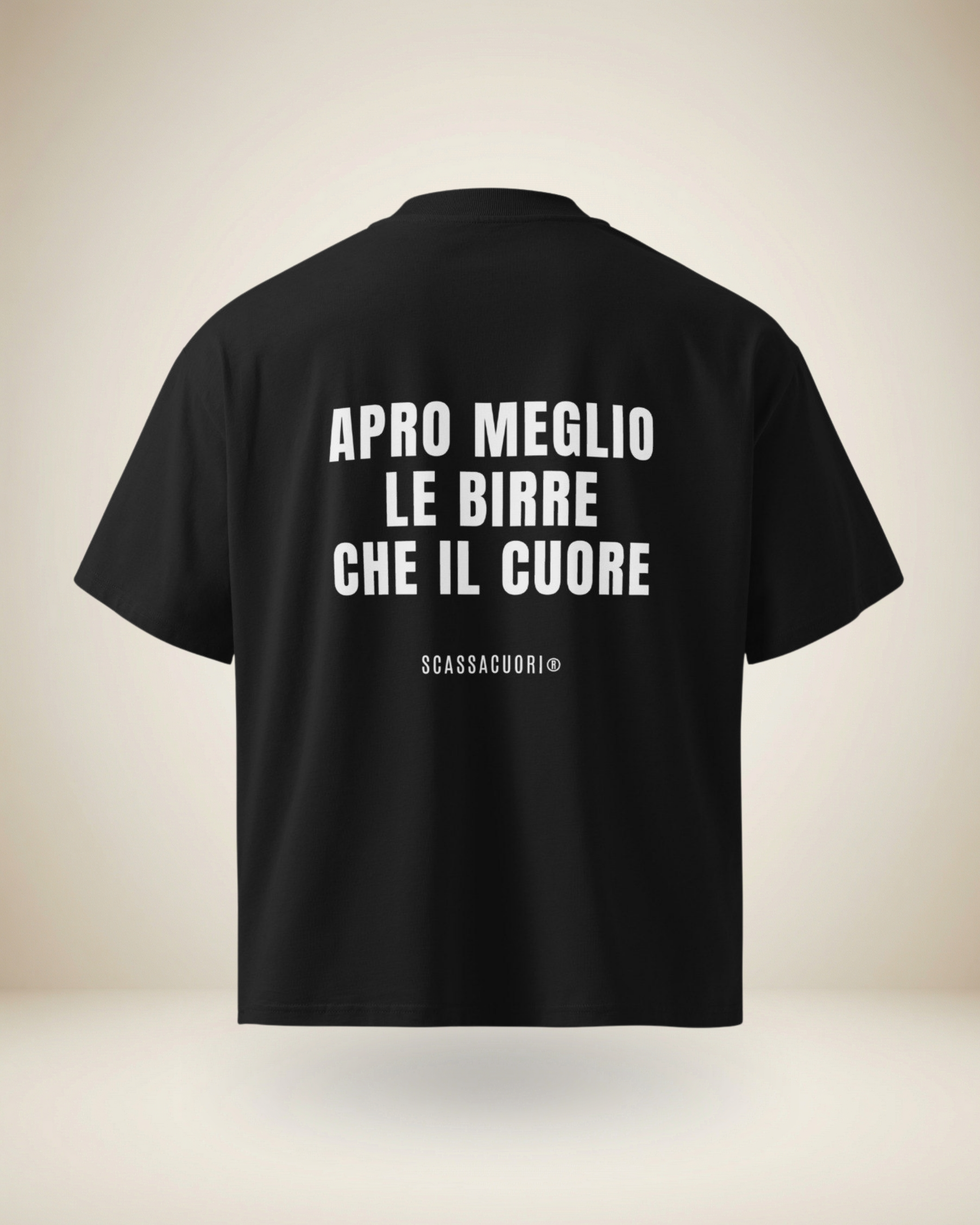 T-SHIRT APRO MEGLIO LE BIRRE CHE IL CUORE